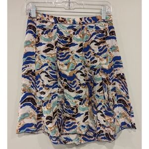 M Missoni Vintage 100% Silk Side Zip Skirt Size XS